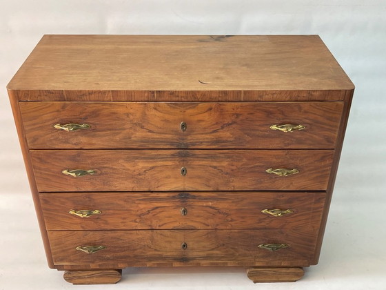 Art Deco ladekast – Ladekasten, Wood, Brass (photo 7 of 8)