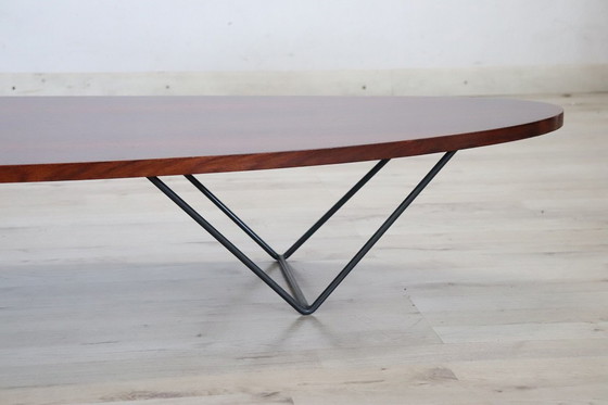 Image 1 of Oval Long Coffee Table, Italian Design 1960s
