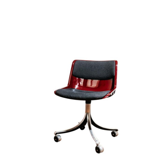 Fauteuil de bureau Modus par Osvaldo Borsani pour Tecno, Italie, 1980. – Chaises de bureau, Metal, Plastic (photo 8 of 9)