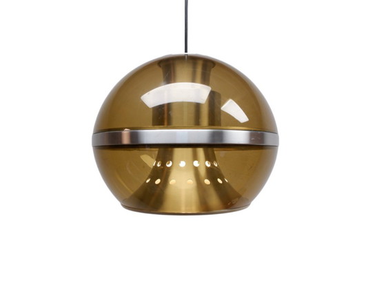 Image 1 of Lampe suspendue Dijkstra Lamps marron style Space Age