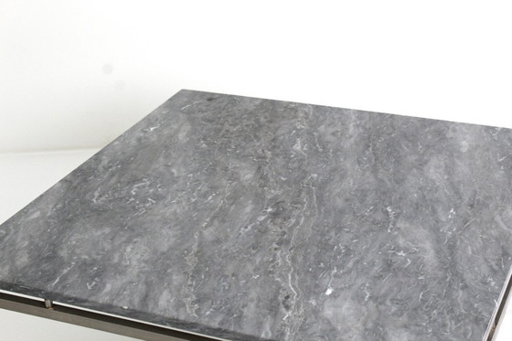 Image 1 of mesa de centro de mármol cromado