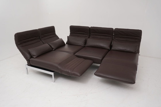 Image 1 of Canapé d'angle Rolf Benz Plura 380 Relax en cuir