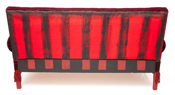 Image 1 of Sofá alsaciano rojo