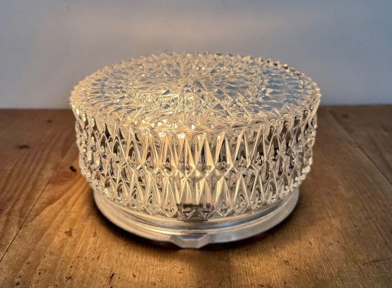 Image 1 of Vintage Glass Wall Or Ceiling Light, 1970s