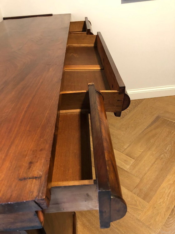 Scrivania Vintage in Legno con Linee Eleganti – Scrivanie, Wood (photo 4 of 6)