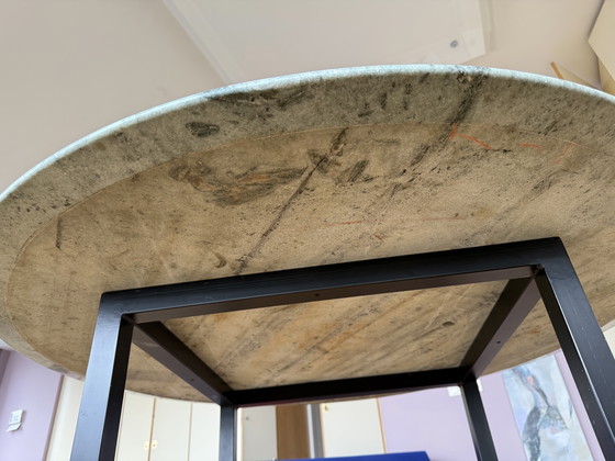 Image 1 of Natuursteen eetkamer tafel groen/grijs