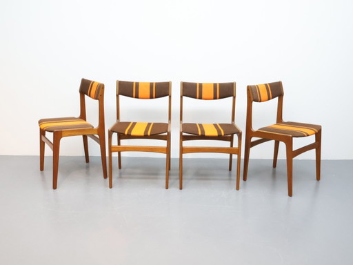 Set di 4 sedie danesi 