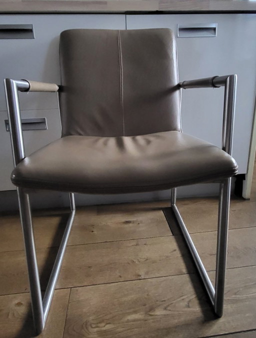 Chaises de salle à manger en cuir véritable - excellente qualité - lot de 6