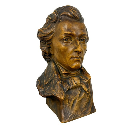 Vintage plaster bust of Frédéric Chopin