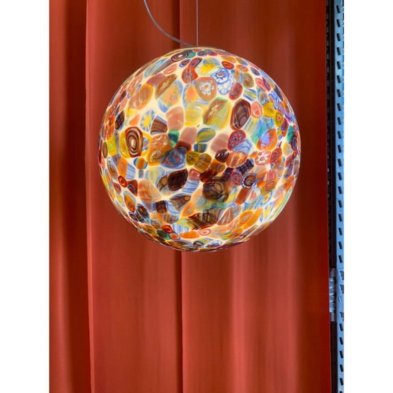 Image 1 of Sfera Murrine Multicolore in Vetro di Murano Contemporaneo