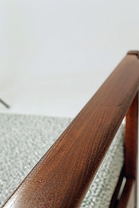 Image 1 of Zwei Sesselpaar Mid Century Modern Kissen Bouclè Polsterung