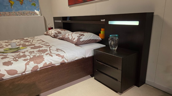 Image 1 of Bedset Salsa eiken bruin 180x200