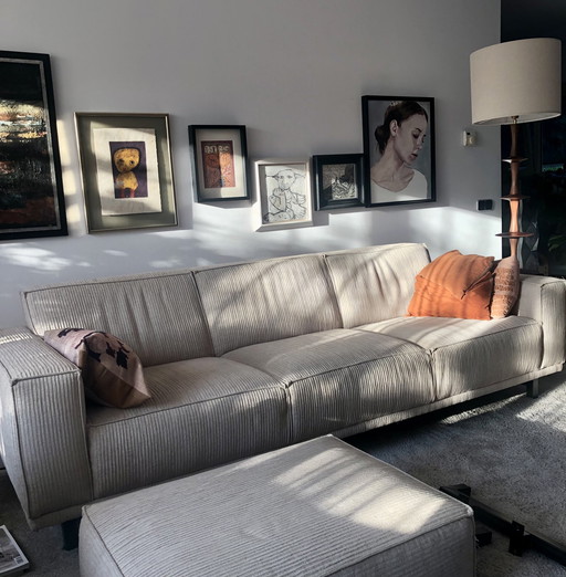 Zitbank 3 personnes + hocker