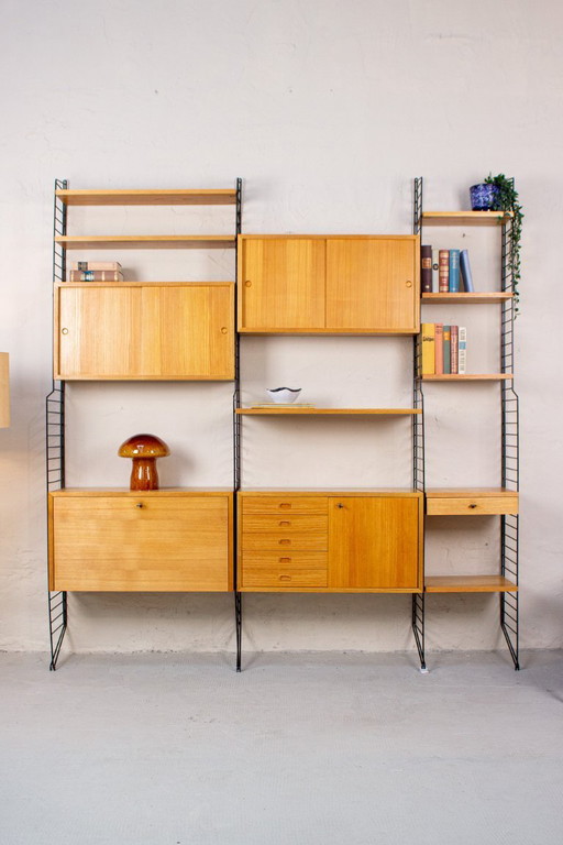 Mensola originale String Shelf Nisse Vintage Ash, credenza/altare