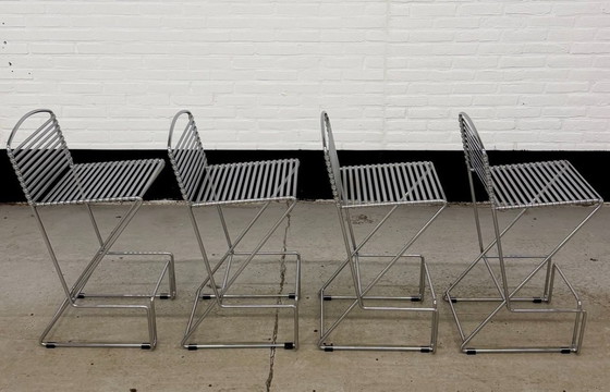 Image 1 of 4 tabourets de bar vintage Till Behrens