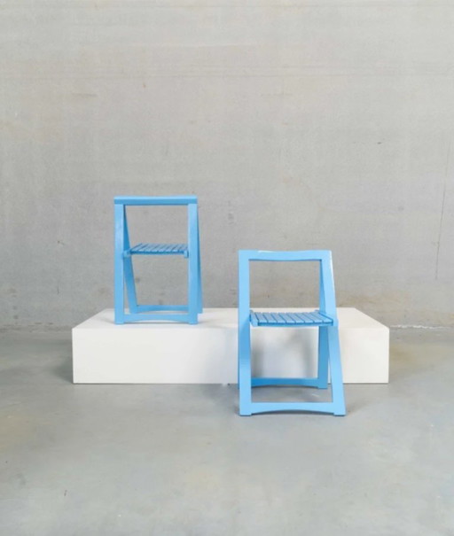 Aldo Jacober "Trieste" folding chairs set of 2