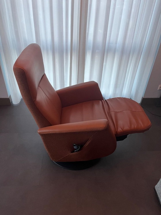 Prominent sta-op stoel – Verstelbare relaxstoel, Leather, Textile (photo 6 of 9)