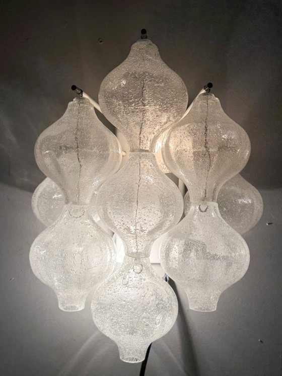 Image 1 of Ensemble de 2 appliques murales, modèle : « Tulipan 9 WA » pour KALMAR FRANKEN KG, Autriche, années 1960