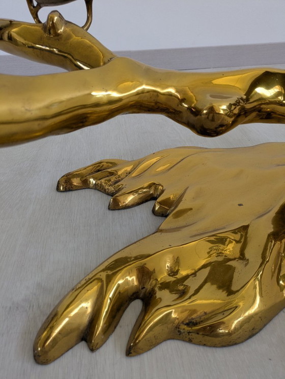 Image 1 of Willy Daro - Tavolino - Bonzaï - Ottone, vetro