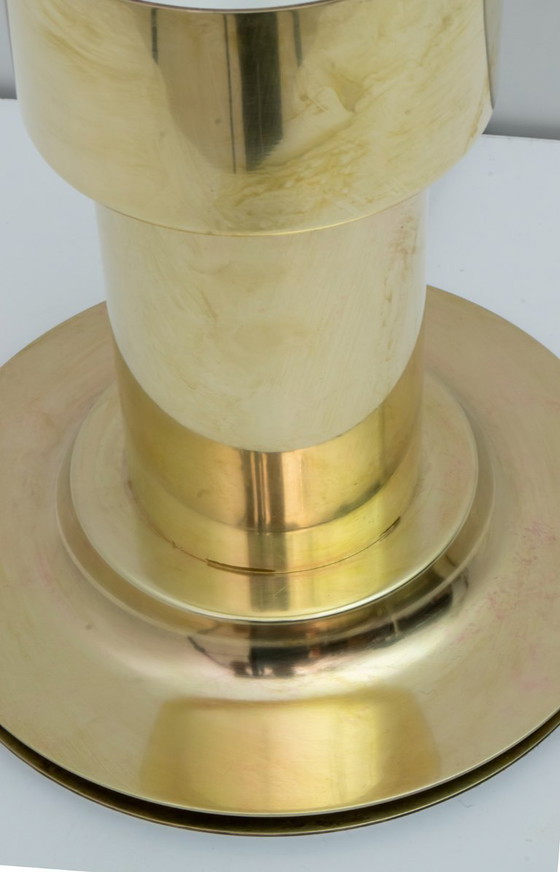 Image 1 of Lámpara de mesa italiana de latón de mediados de siglo, años 60