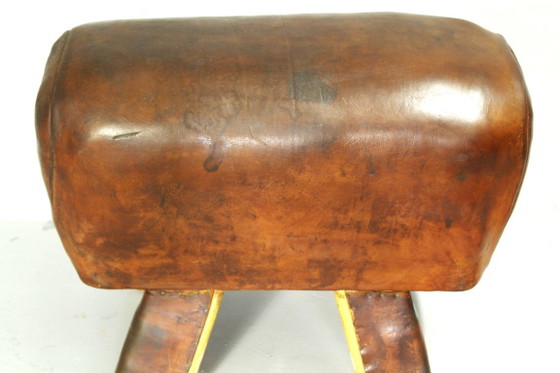 Image 1 of Leather Gymnastics Pommel Horse 1950s