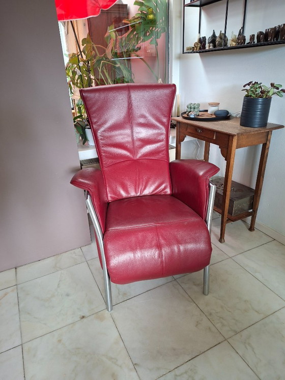 Poltrona di design "The Future" - Panda - Pelle rossa – De Toekomst, Poltrone relax, Leather (photo 3 of 5)