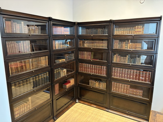 Corner Bookcase Model Globe Wernicke – Glass, Wood (photo 13 of 15)