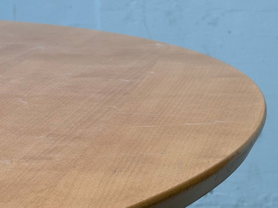 Tavolo da pranzo vintage allungabile, legno e cromo, anni '80 – Tavoli da pranzo, Wood (photo 7 of 15)