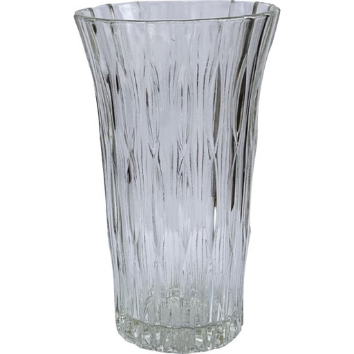 Vase en verre vintage par Jiří Řepásek pour Sklo Union Poděbrady, Tchécoslovaquie 1960