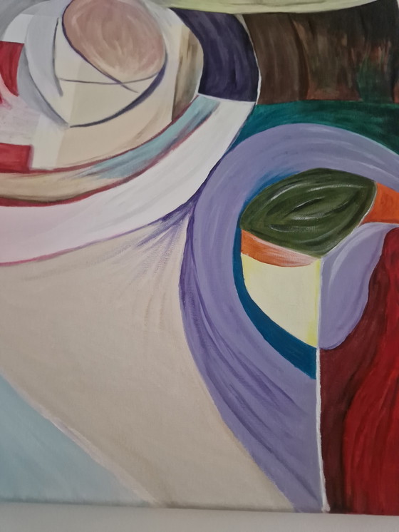 Image 1 of 60x80 contemporary hand-painted painting