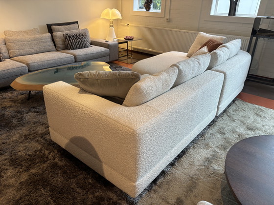 Image 1 of Minotti Alexander modulaire hoekbank boucle stof cat.G