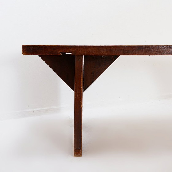 Image 1 of Panchina rustica in legno - 20° secolo