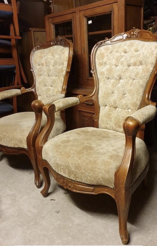 2 barok fauteuils