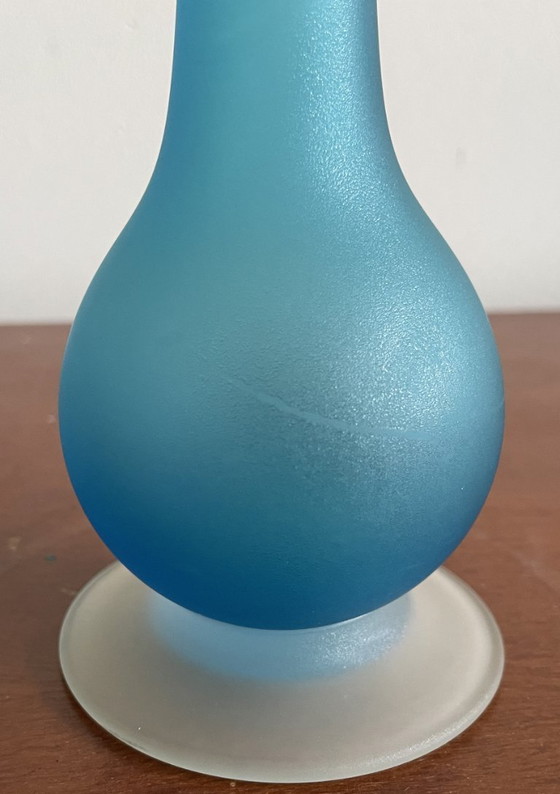 Image 1 of Carlo Moretti - Vase Satinato bleu
