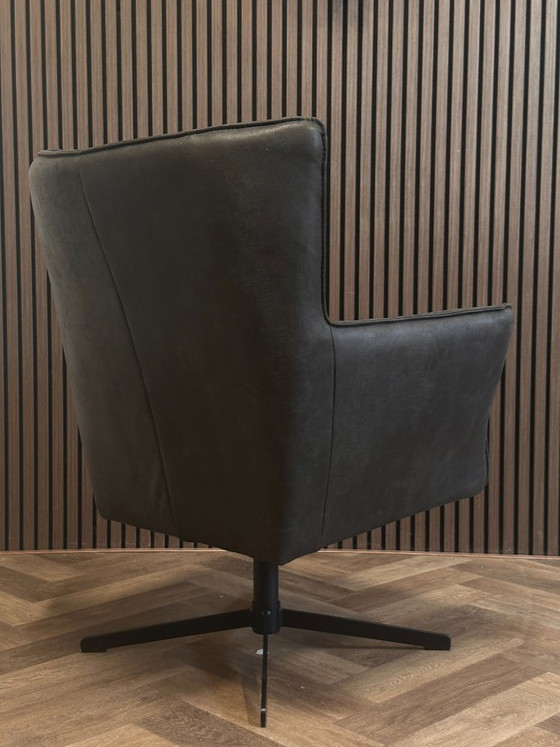 Swivel Armchair Moos Darkgraphite 80x75cm – Sitdesign, Swivel chairs, Textile (photo 3 of 8)