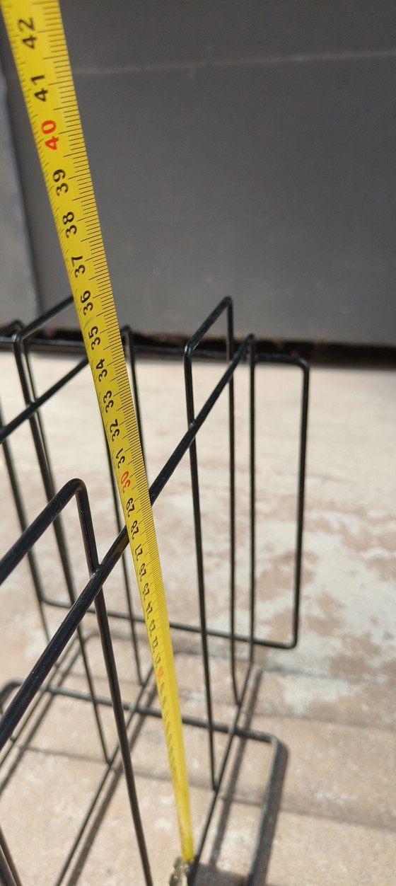 Image 1 of Draadstaal Minimalistisch Vintage Retro Jaren 60 Platenhouder