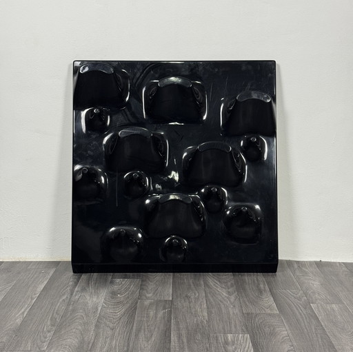 Porte-manteau rectangulaire conçu par De Pas, D'Urbino & Lomazzi pour Longato, Italie, années 1960