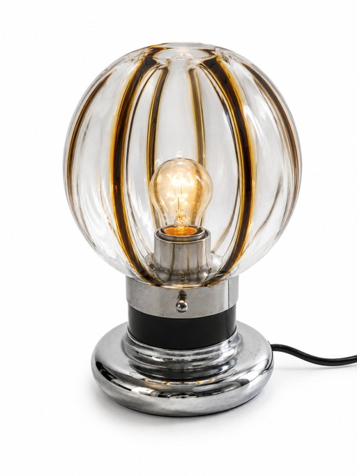 Toni Zuccheri Space Age Murano Glass Table Lamp - Lampada Anni '70