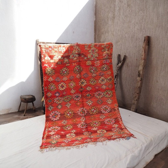Image 1 of Tapis Boujaad marocain vintage « Querina » | Tapis berbère noué à la main | 253 × 167 cm