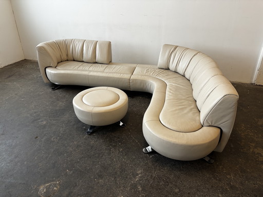 De Sede DS-1064 Designersofa Couch Leder taupe 