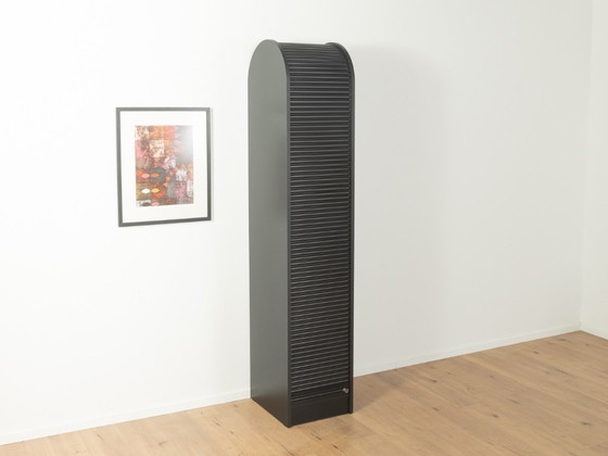 Image 1 of 1980s Tambour door cabinet in the style of Aldo van den Nieuwelaar, Vintage
