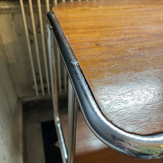 Modernistisch Art Deco Bauhaus Dressoir van Buisstaal & Hout, 1930 – Glass (photo 8 of 16)
