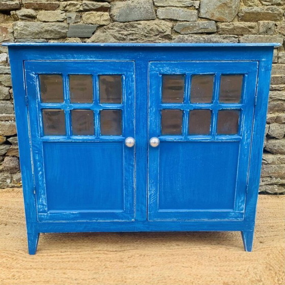 Blue Parisian Cabinet – High Boards, Wood (photo 4 of 14)