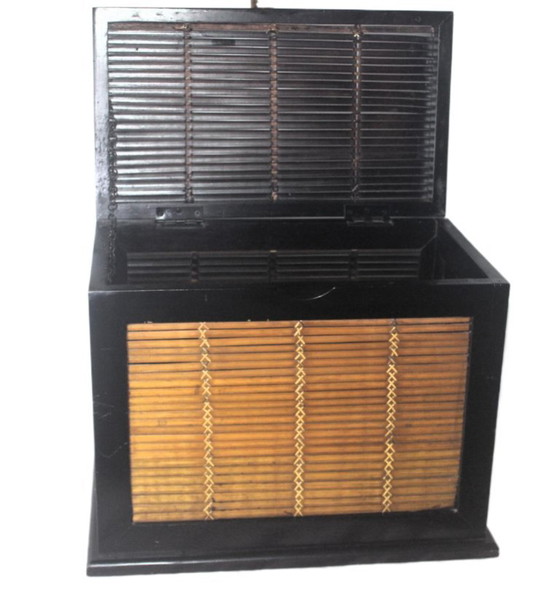 Decorative Bamboo and Wood Trunk – Storage cabinet (photo 6 of 7)