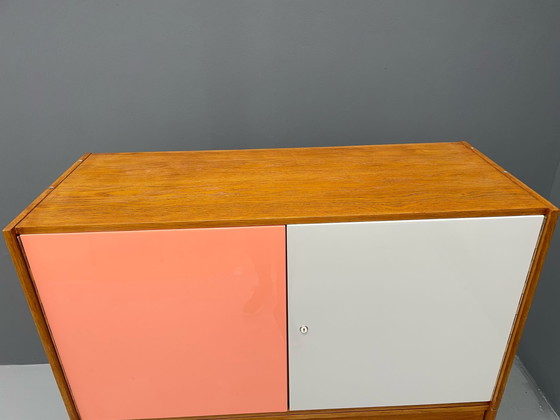 Image 1 of U-450 kast in eiken van Jiří Jiroutek voor Interiér Praha, Tsjecho-Slowakije, jaren 1960