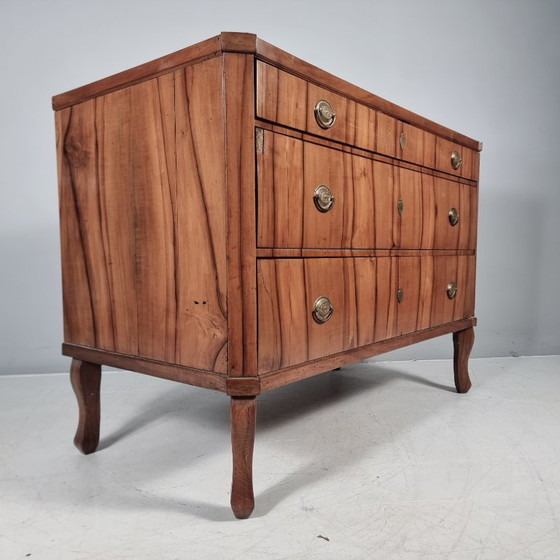 Commode classiciste, Bois, Métal, Marron, Vintage (photo 2 sur 12)