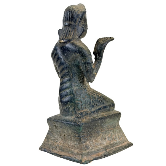 Nang Kwak Thailandese – Statuetta di Prosperità in Bronzo – 11,3 cm – Sculture, Bronze (photo 4 of 10)