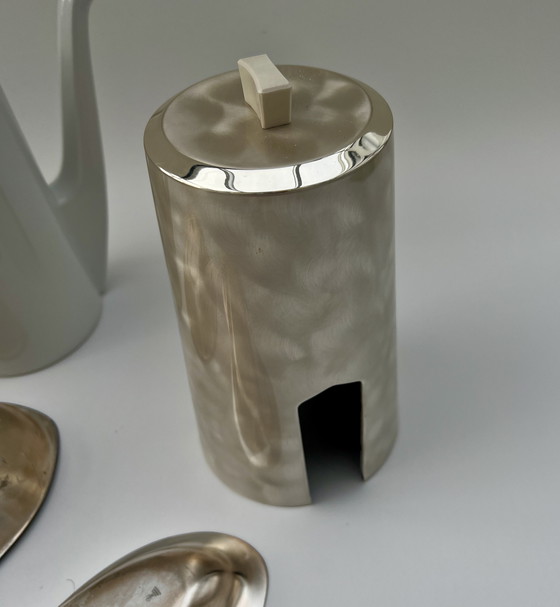 Image 1 of ✨ Vintage koffieservies – Bauscher Weiden Duitsland + 2 verzilverde sjaals