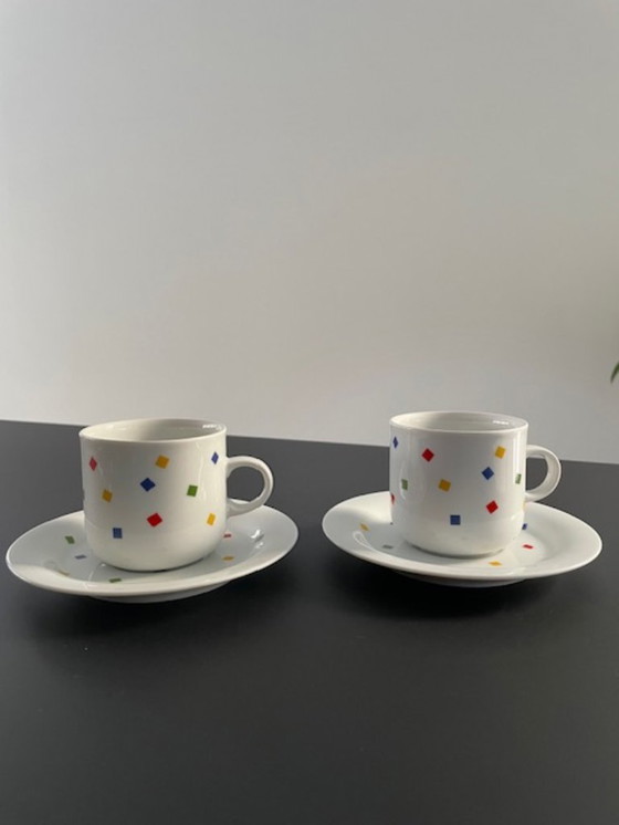 Image 1 of Vintage Eversberg cup and saucer set postmodern style