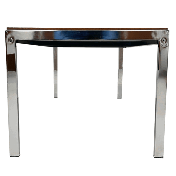 Image 1 of Danish design coffee table teak chrome mid-century